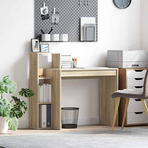 Vidaxl bureau sonoma eiken bewerkt hout 100 x 40 x 90 cm