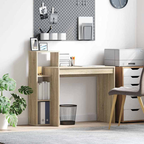 Vidaxl bureau sonoma eiken bewerkt hout 100 x 40 x 90 cm