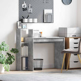 Vidaxl bureau beton grijs bewerkt hout 100 x 40 x 90 cm