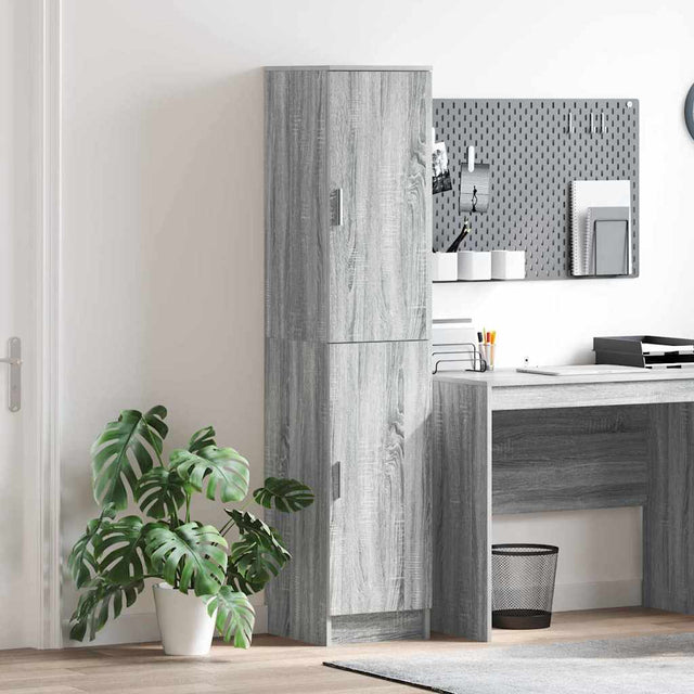 Vidaxl hoge kast grijs sonoma 35 x 39 x 168 cm