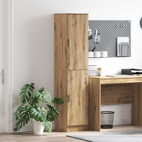 Vidaxl hoge kast artisan eiken 35 x 39 x 168 cm