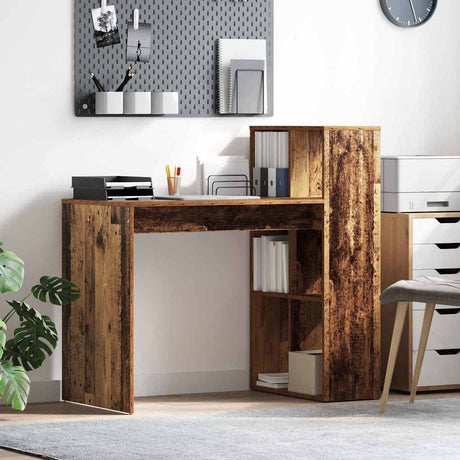 Vidaxl bureau oud hout bewerkt hout 108 x 55 x 103.5 cm