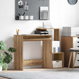 Vidaxl bureau artisan eiken 106 x 41 x 88.5 cm bewerkt hout