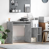 Vidaxl bureau beton grijs 120,5 x 44 x 88,5 cm bewerkt hout