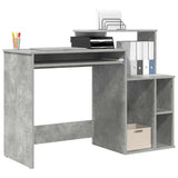 Vidaxl bureau beton grijs 120,5 x 44 x 88,5 cm bewerkt hout