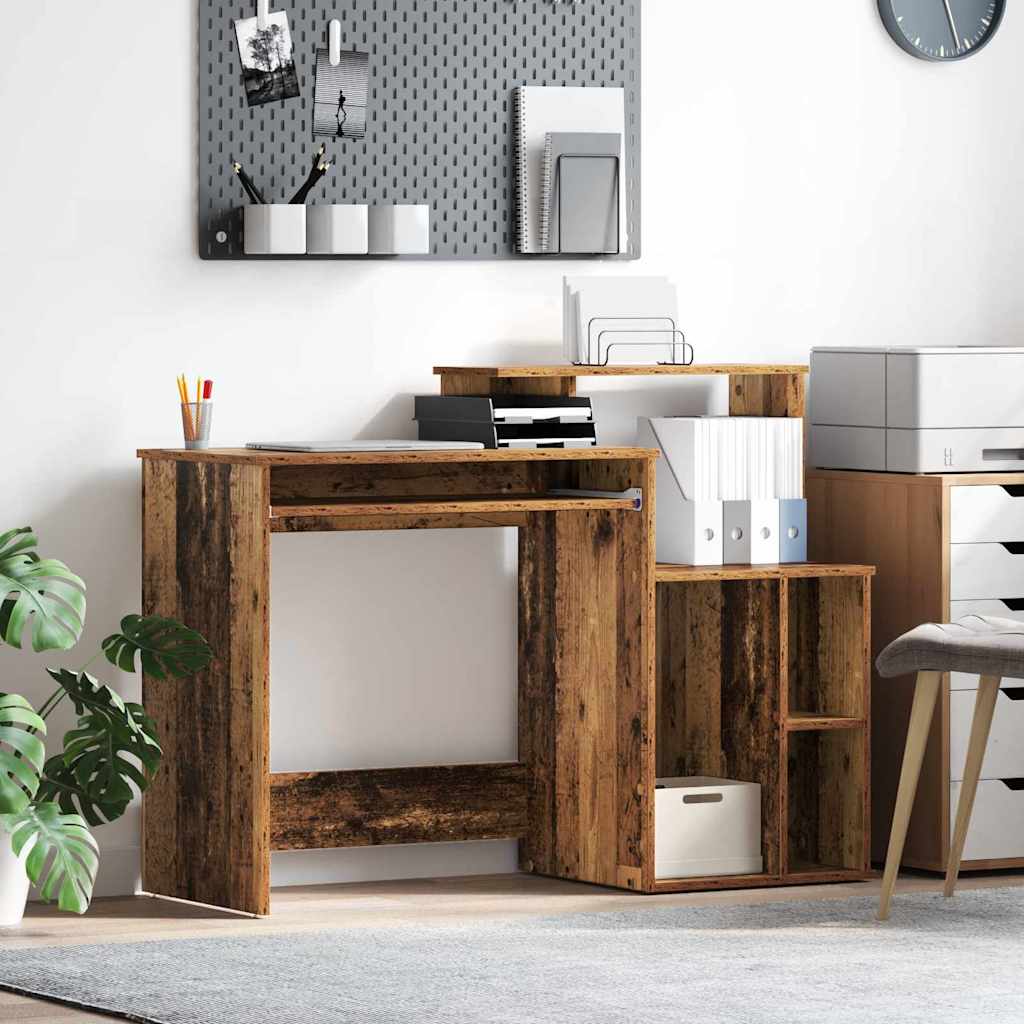 Vidaxl bureau oud hout 120,5 x 44 x 88,5 cm bewerkt hout