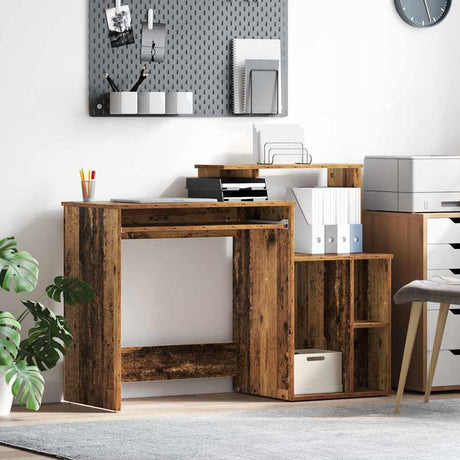 Vidaxl bureau oud hout 120,5 x 44 x 88,5 cm bewerkt hout
