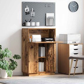 Vidaxl bureau oud hout bewerkt hout 71,5 x 31,5 x 106,5 cm