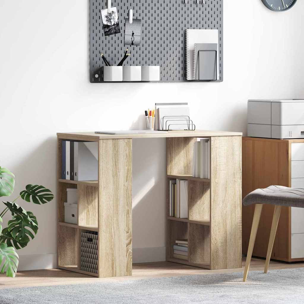 Vidaxl bureau sonoma eiken bewerkt hout 90 x 50 x 75 cm