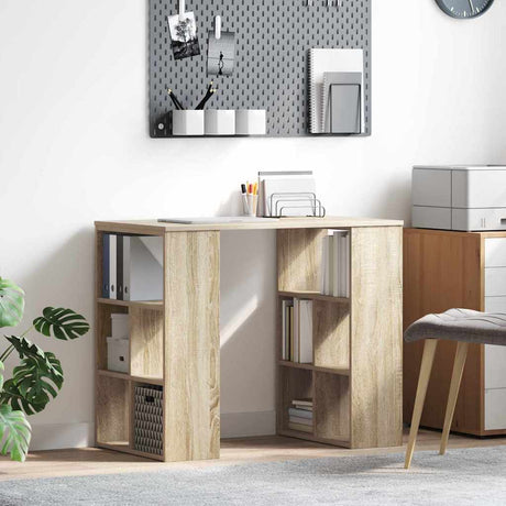 Vidaxl bureau sonoma eiken bewerkt hout 90 x 50 x 75 cm