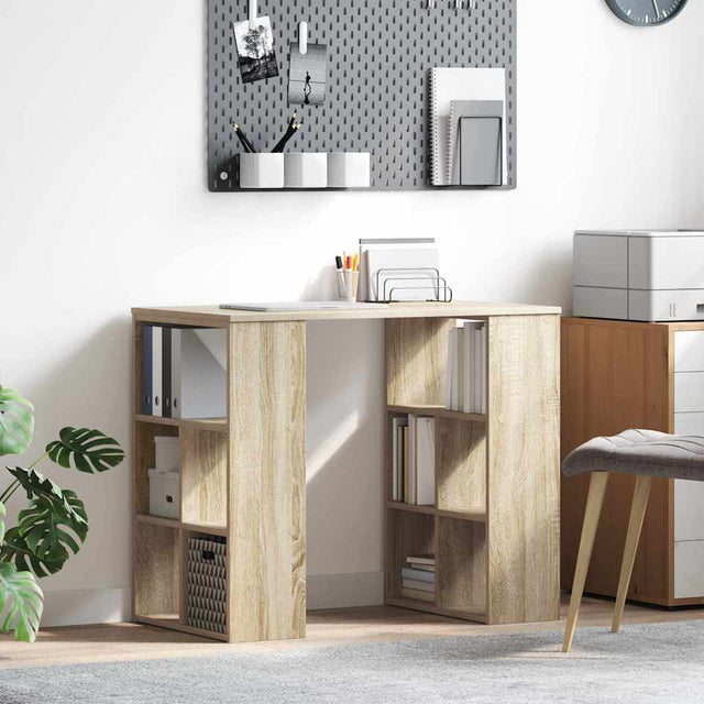 Vidaxl bureau sonoma eiken bewerkt hout 90 x 50 x 75 cm