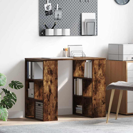 Vidaxl bureau gerookt eiken bewerkt hout 90 x 50 x 75 cm