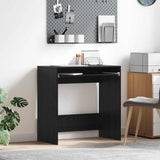 Vidaxl bureau zwart eiken bewerkt hout 77.5 x 43 x 79 cm