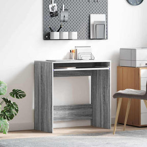 Vidaxl bureau grijs sonoma bewerkt hout 77.5 x 43 x 79 cm