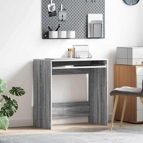 Vidaxl bureau grijs sonoma bewerkt hout 77.5 x 43 x 79 cm
