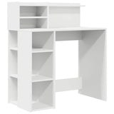Vidaxl bureau wit bewerkt hout 90 x 48 x 101,5 cm