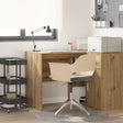 Vidaxl bureau artisan eiken bewerkt hout 102 x 50 x 75 cm