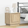 Vidaxl nachtkastje sonoma eiken 44 x 34,5 x 45 cm bewerkt hout