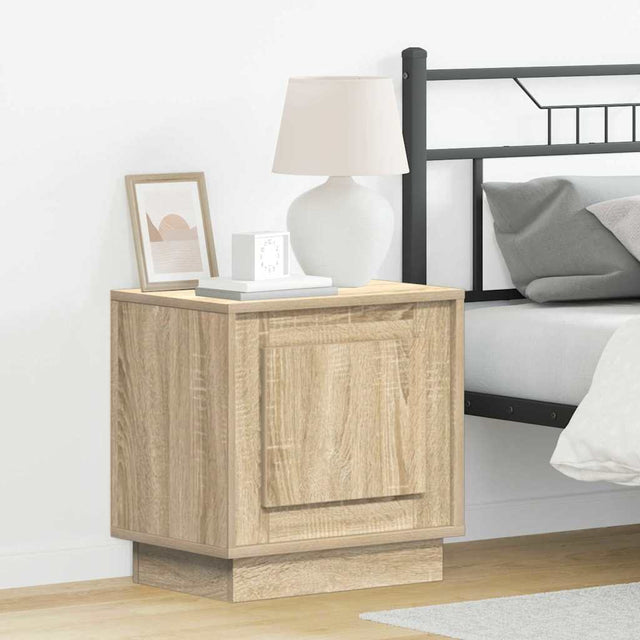 Vidaxl nachtkastje sonoma eiken 44 x 34,5 x 45 cm bewerkt hout