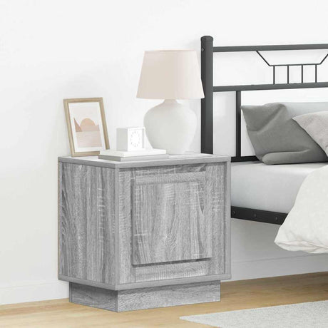 Vidaxl nachtkastje 2 st grijs 44 x 34,5 x 45 cm bewerkt hout