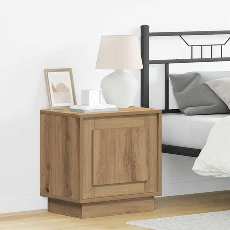 Vidaxl nachtkastje artisan eiken 44 x 34,5 x 45 cm bewerkt hout