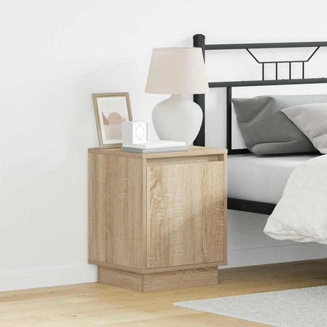 Vidaxl nachtkastje sonoma eiken 39 x 34,5 x 50 cm bewerkt hout