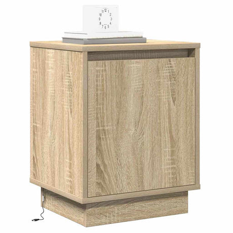 Vidaxl nachtkastje sonoma eiken 39 x 34,5 x 50 cm bewerkt hout