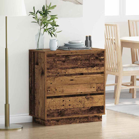 Vidaxl nachtkastje oudhout 71 x 34,5 x 75 cm bewerkt hout