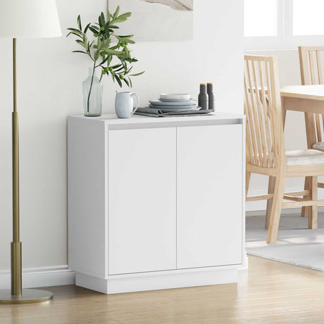 Vidaxl led sideboard wit 71 x 34,5 x 75 cm bewerkt hout