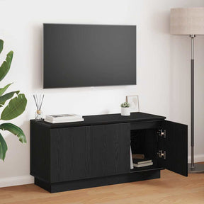 Vidaxl tv-kast 100 x 38 x 49 cm zwart eiken bewerkt hout