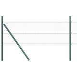 Vidaxl afrasteringspaal groen 10 x 0,4 m (25 mm gaas) staal en pvc