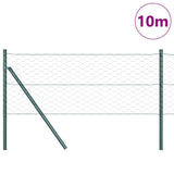 Vidaxl afrasteringspaal groen 10 x 0,6 m (50 mm gaas) staal en pvc