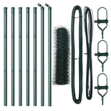 Vidaxl afrasteringspaal groen 10 x 0,8 m (36 mm gaas) staal en pvc