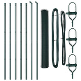 Vidaxl afrasteringspaal groen 10 x 1,4 m (25 mm gaas) staal en pvc