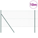 Vidaxl afrasteringspaal groen 10 x 1,4 m (25 mm gaas) staal en pvc