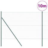 Vidaxl afrasteringspaal groen 10 x 1,5 m (36 mm gaas) staal en pvc