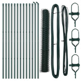 Vidaxl afrasteringspaal groen 25 x 1 m (36 mm gaas) staal