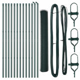 Vidaxl afrasteringspaal groen 25 x 1,2 m (25 mm gaas) staal