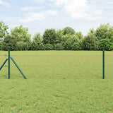Vidaxl afrasteringspaal grijs 50 x 0,5 m (36 mm gaas) staal en pvc