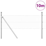 Vidaxl afrasteringspaal zilver 10 x 0,4 m (25 mm gaas) staal
