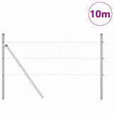 Vidaxl afrasteringspaal zilver 10 x 0,5 m (36 mm gaas) staal