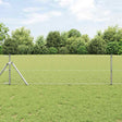 Vidaxl zeshoekig gaashek met grondbevestiging 10 x 0,6 m zilver mesh