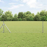 Vidaxl zeshoekig gaashek met grondbevestiging 10 x 0,6 m zilver mesh