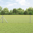 Vidaxl zeshoekig gaashek met grondbevestiging 25 x 0,5 m zilver mesh