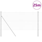 Vidaxl afrasteringspaal zilver 25 x 1 m (13 mm gaas) staal