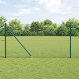 Vidaxl afrasteringspaal groen 10 x 1,2 m (13 mm gaas) staal en pvc