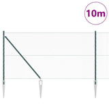 Vidaxl afrasteringspaal groen 10 x 1,2 m (13 mm gaas) staal en pvc
