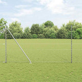 Vidaxl afrasteringspaal zilver 10 x 1,6 m (50 mm gaas) staal