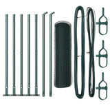 Vidaxl afrasteringspaal groen 10 x 0,5 m (25 mm gaas) staal en pvc
