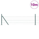 Vidaxl afrasteringspaal groen 10 x 0,5 m (25 mm gaas) staal en pvc